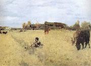 Valentin Serov October in Domotkanovo oil painting artist